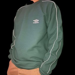 umbro vintage embroidered sleeve jersey sweatshirt **rare**